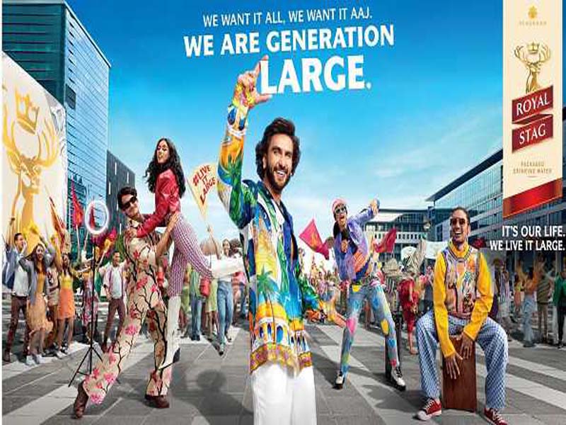 The new Seagram’s Royal Stag advertisement features Ranveer Singh.