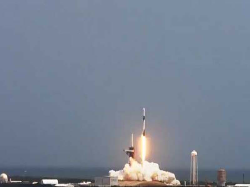 Launch of resupply mission to space station by NASA and SpaceX