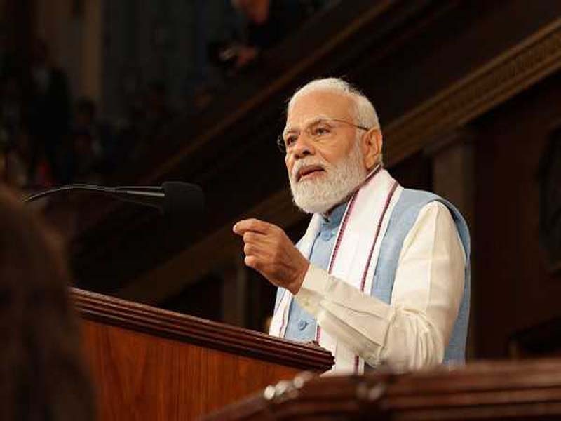 According to Prime Minister Modi’s speech to the US Congress, the US-India partnership is beneficial for the future of democracy worldwide.