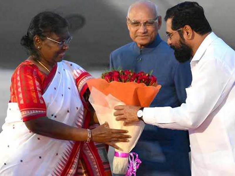 President Draupadi Murmu reaches Nagpur