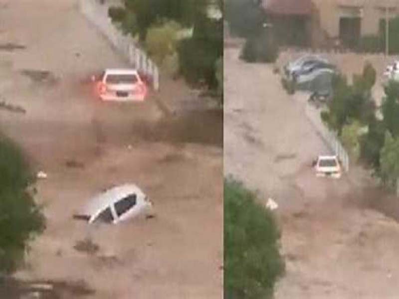 20 automobiles were destroyed by a cloudburst in Sangla