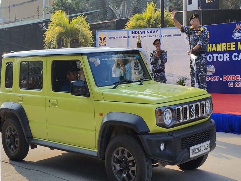 DMDE Director flags off the Indian Navy’s “Khamri Mo Sikkim” Motor Car Rally in Hyd