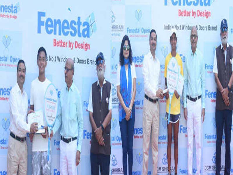 28th Fenesta Open National Tennis Championship titles won by Prisha and Shanker