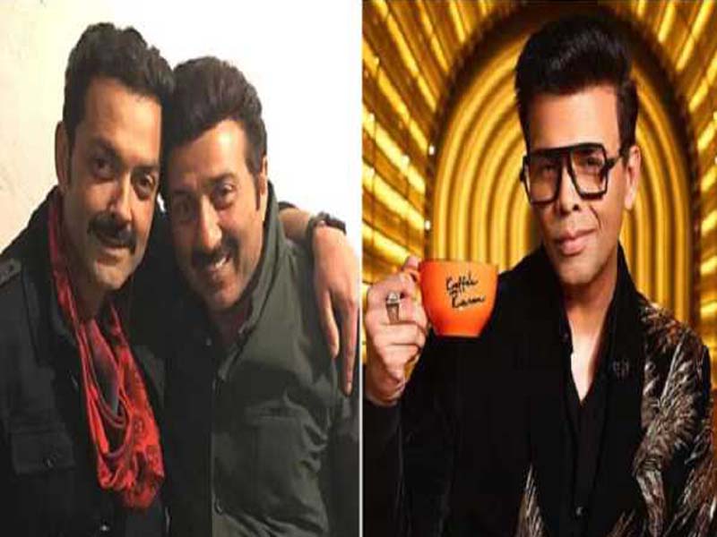 For the eighth season of Koffee With Karan, Sunny and Bobby Deol team up.