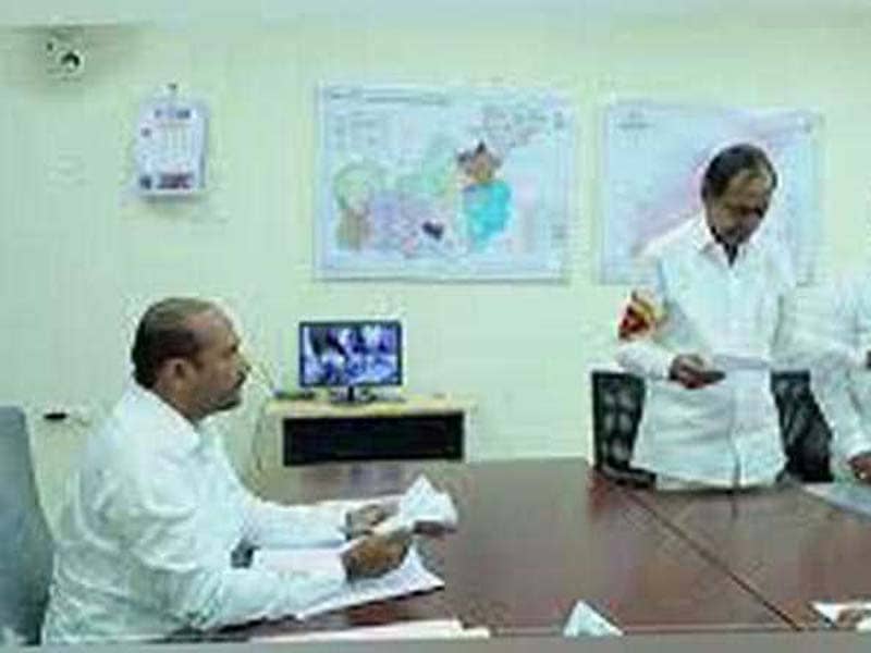 Telangana CM files nomination papers from Gajwel for assembly election