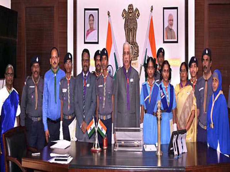 Bharat Scouts & Guides celebrated their 74th Foundation Day at AP Raj Bhavan.