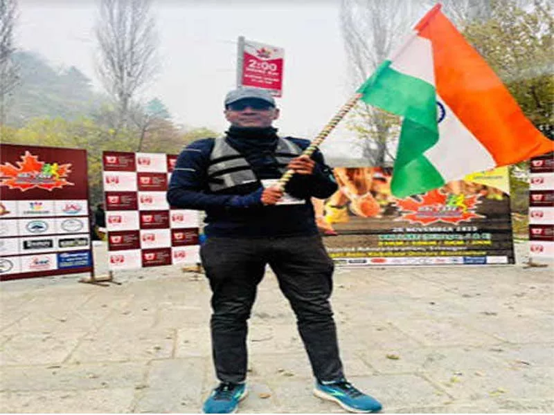 A marathon runner from Jammu exemplifies patriotism