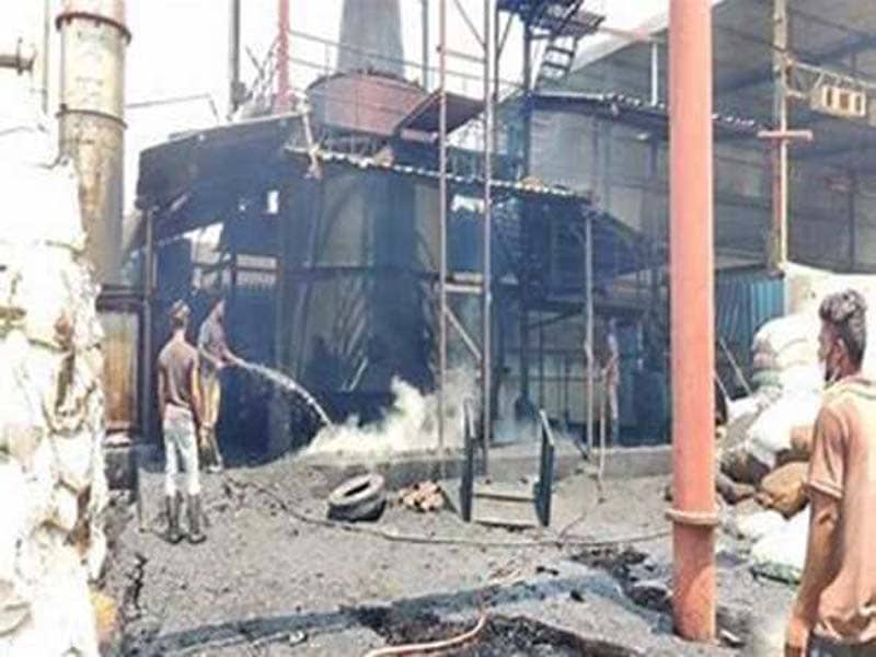 A Telangana chemical factory fire left three people gravely injured.