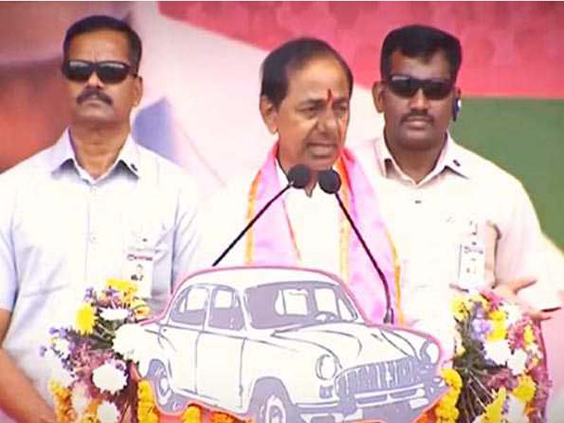 KCR asks voters to consider how Telangana has changed in the past ten years.