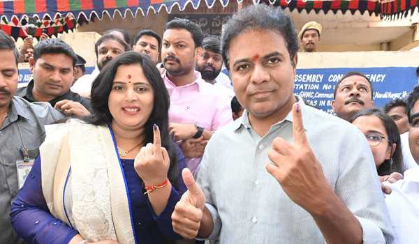 Telangana Assembly Poll: KTR tells voters, ‘Diamond weapon in your hand, do not waste’
