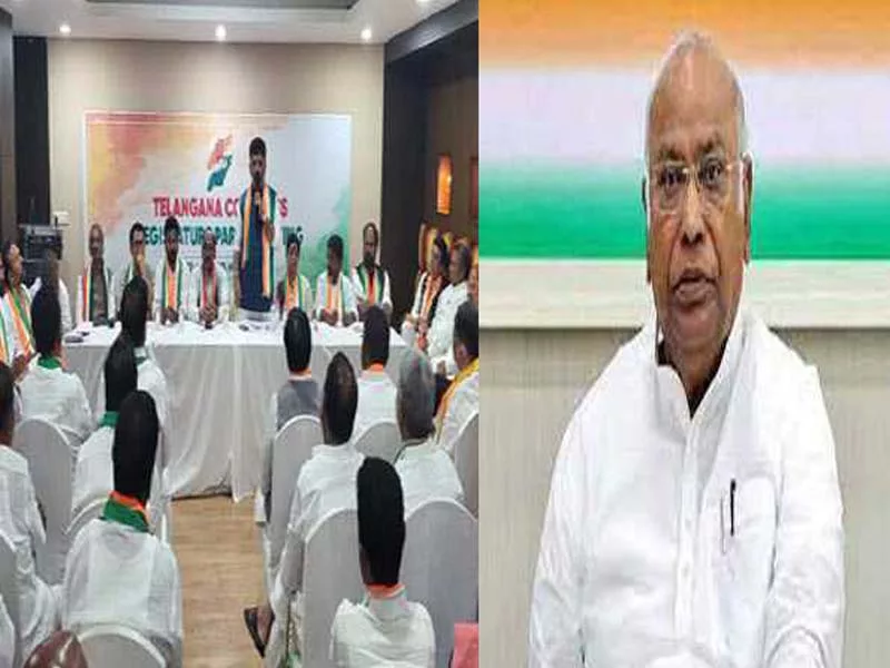 The AICC President Mallikarjun Kharge is chosen by the Telangana CLP to be the next chief minister.