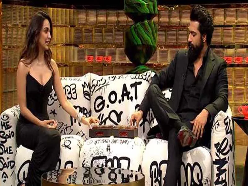 On KWK Season 8, Kiara Advani and Vicky Kaushal set fire to the Koffee couch.