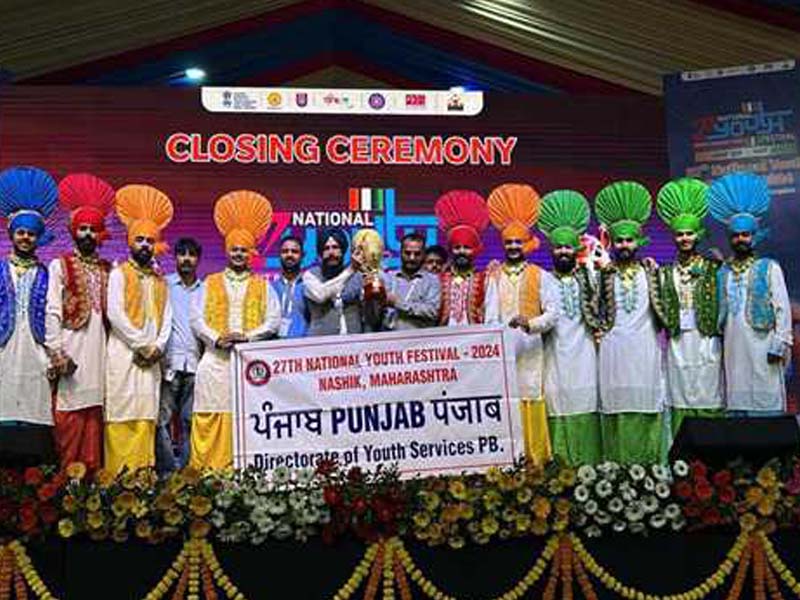 Punjab places second in folk singing and third in folk dance at NYF.