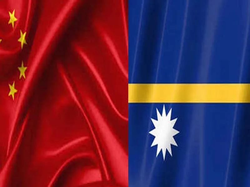 China applauds Nauru for severing diplomatic ties with Taiwan.