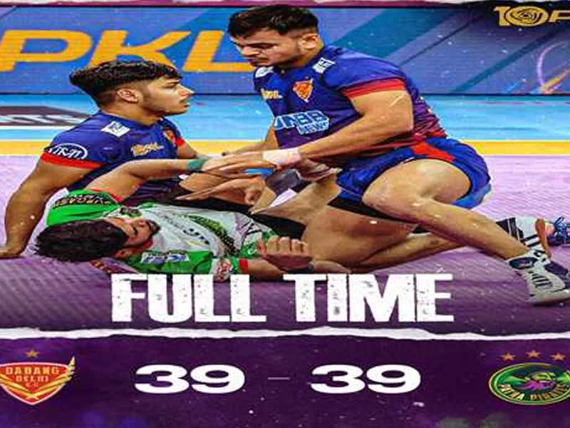PKL: In a thrilling match, Patna Pirates and Dabang Delhi split the spoils.