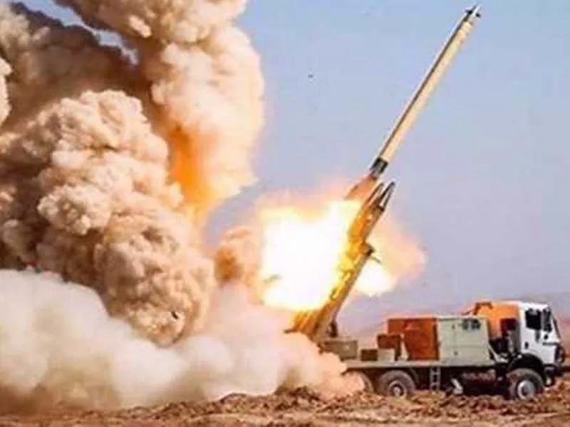 The IRGC of Iran fires missiles toward a Pakistani terrorist organization.