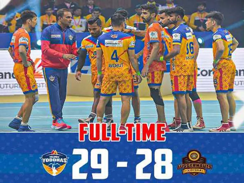 Ultimate Kho Kho: Telugu Yoddhas defeat Odisha Juggernauts in a thrilling victory