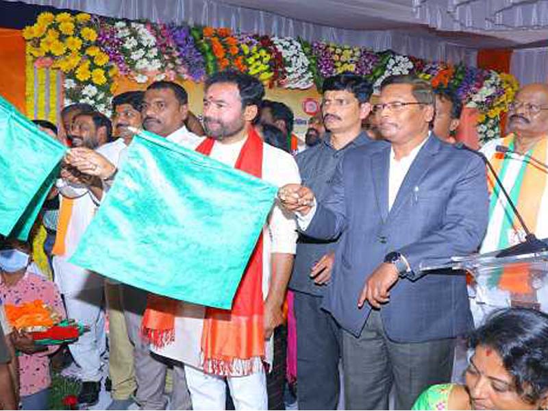 In AP, Kishan Reddy announces the expansion of three train services.