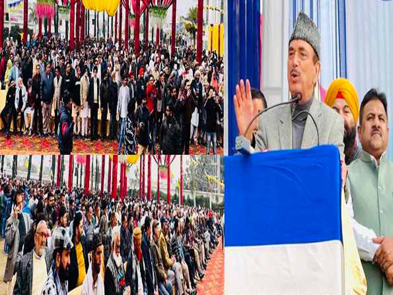 Azad pledges dignity for the ST population and guarantees land and job protection regulations.
