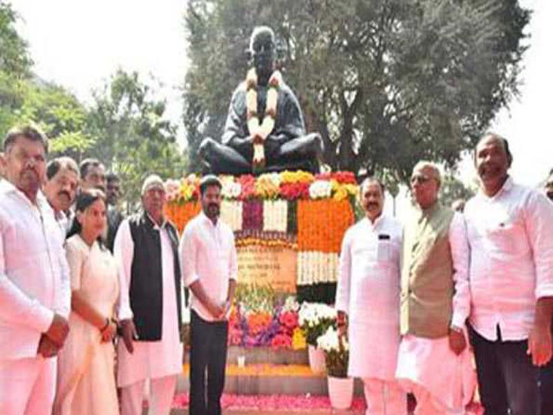 Telangana remembers Mahatma Gandhi’s 76th birthday.
