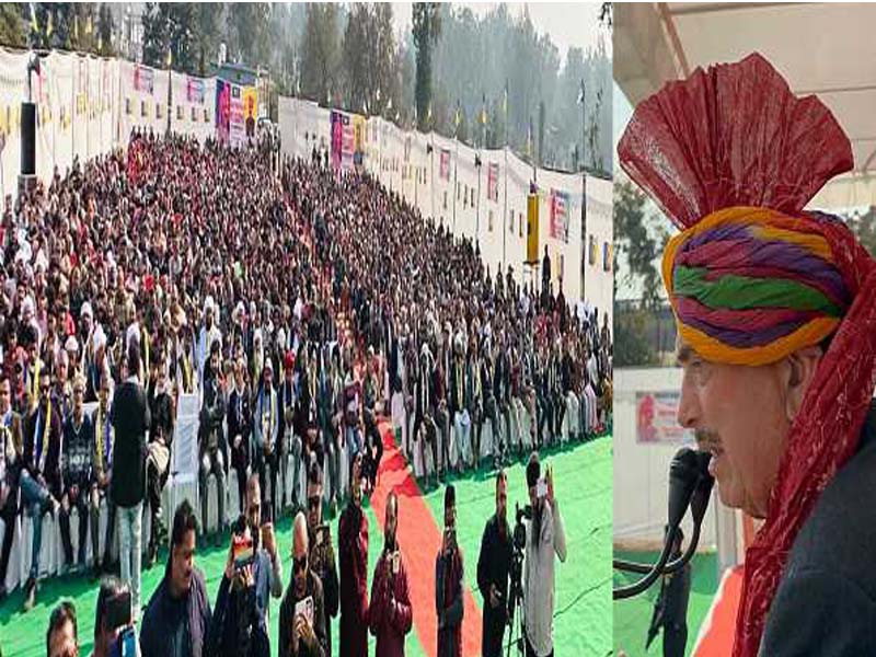 Azad exhorts: Vote based on development and peace ideas rather than religion or politics.