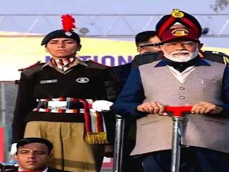 JK: At PM’s Rally, Ulfat becomes the first female cadet to be chosen as Parade Commander.