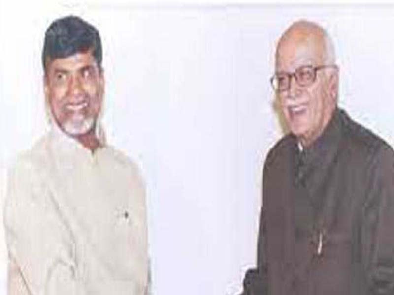 Pawan Kalyan Naidu Best wishes to LK Advani