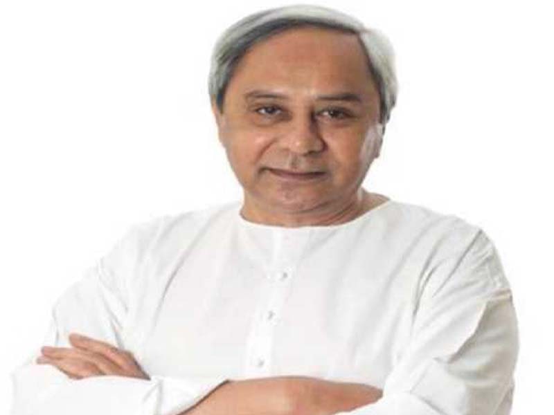 Naveen places the cornerstone for the Choudwar Textile Complex.