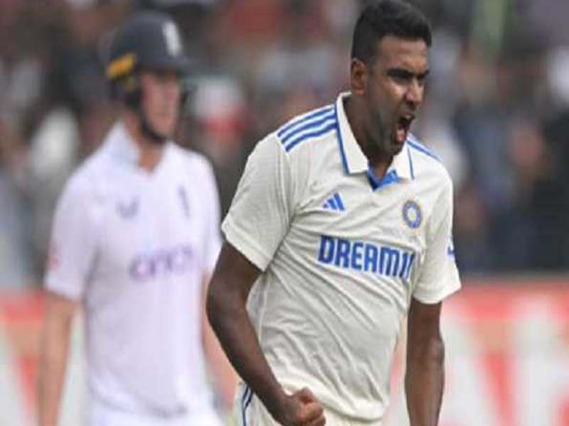 Ashwin surpasses another Indian bowler to 500 wickets in Test matches.