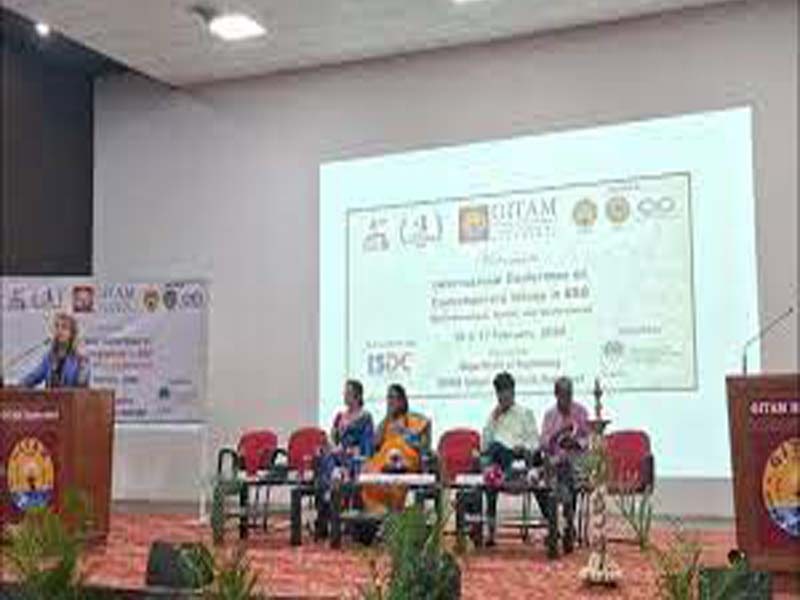 Hyd: GITAM hosts a two-day international conference on “contemporary issues in ESG.”