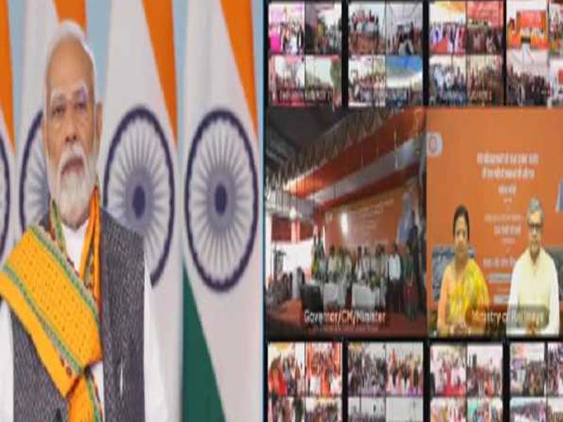 PM Modi unveils and establishes the framework for 2000 railway projects valued at more over Rs 41,000 crore.