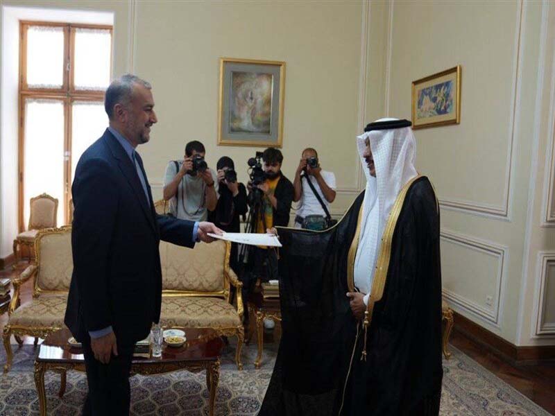 President Raeisi receives a message from the Saudi envoy.