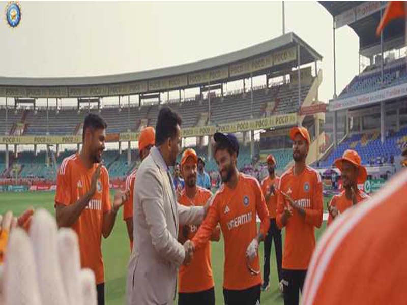 Rajat Patidar makes his India Test debut.