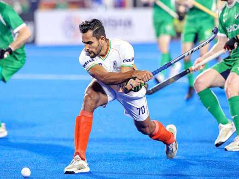 India wins the FIH Hockey Pro League over Ireland 4-0.