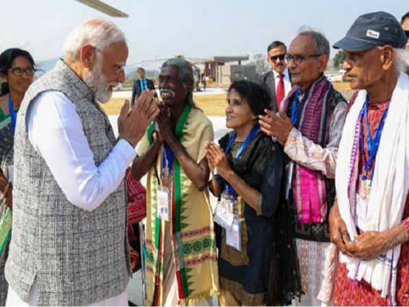 Odisha: Modi visits Sambalpur to meet Padma Shri recipients and commends their significant contributions