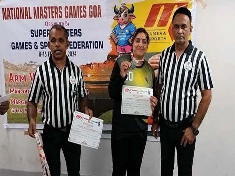 Gold and silver medals for Jammu women in the Sixth Master Games