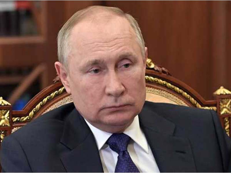 Putin claims that NATO is scaring its own people by fabricating a “imaginary Russian threat.”