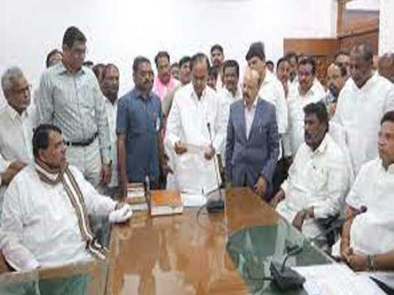 Former Telangana chief minister KCR takes the MLA oath.