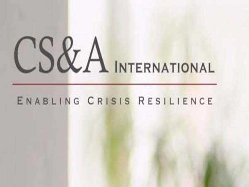 India offices of Global Crisis Management and Consultancy CS&A are announced.