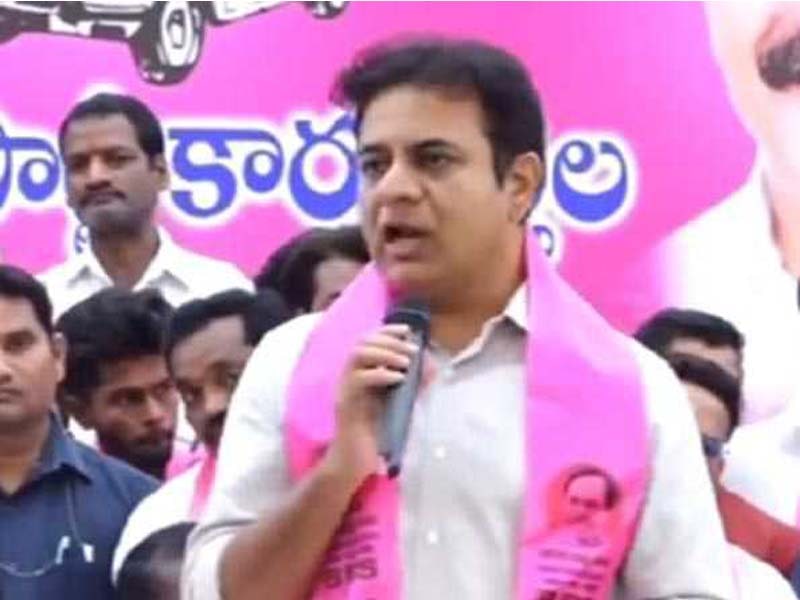 KTR misses the public gathering in Karimnagar due to a severe fever.