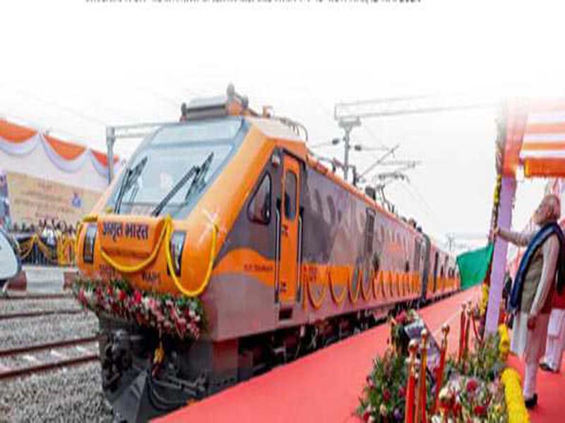 The PM unveils and places the cornerstone for railway projects worth Rs 85k crore.