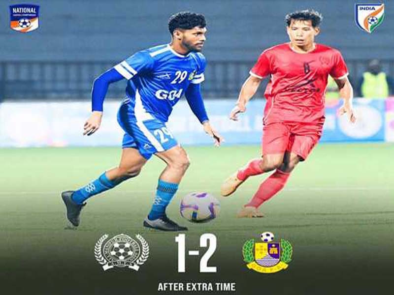 To face Services in the Santosh Trophy final, Goa defeated Manipur.