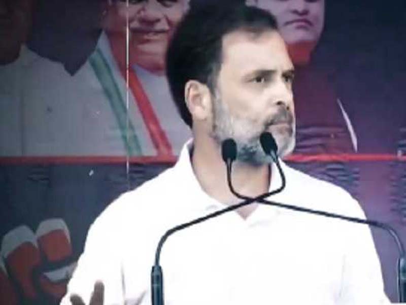 Rahul Gandhi says the ‘twin engine’ government of UP is ‘a guarantee of Jungle Raj’.