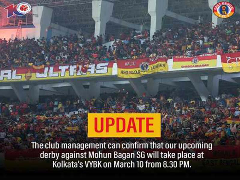 ISL: East Bengal vs. Mohun Bagan match timing changed