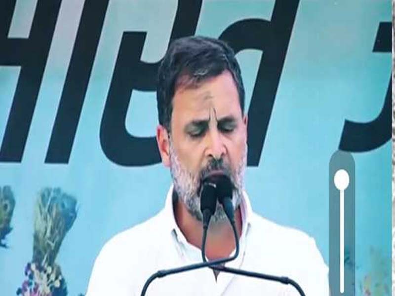 Rahul Gandhi claims that the BJP denies tribal people their rights as forest inhabitants.