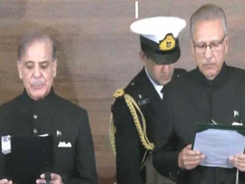 As Pakistan’s 24th prime minister, Shahbaz Sharif takes an oath