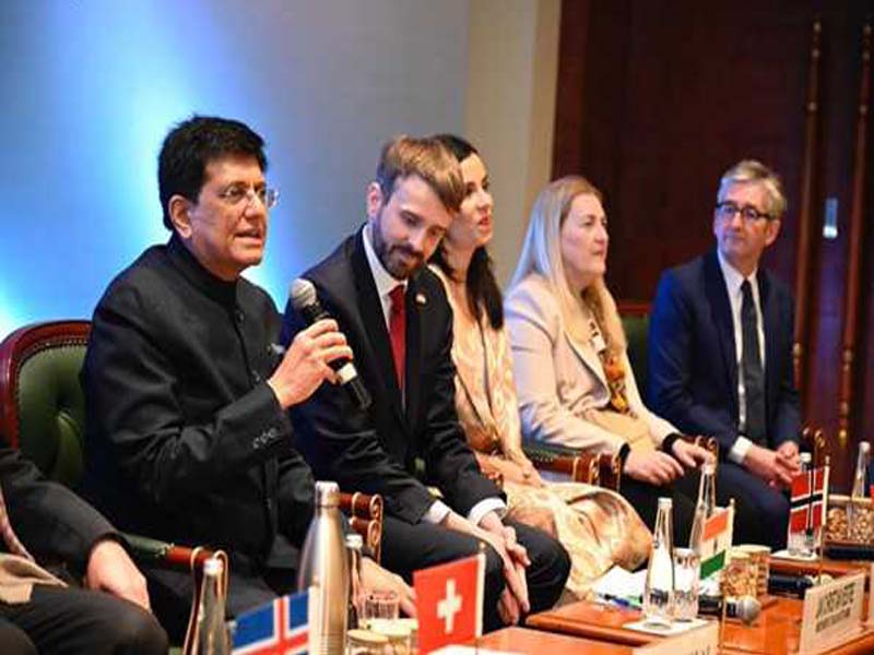 India gains $100 billion in foreign direct investment through a trade agreement with the four EFTA members.