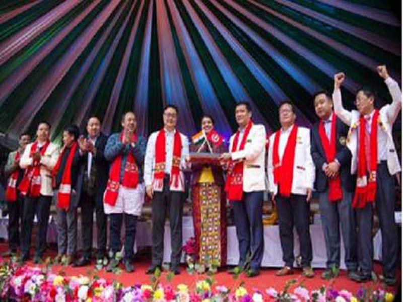 Arunachal Pradesh Chief Minister opens the recently established Bichom district