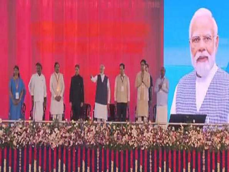 Modi establishes the second spaceport foundation stone for ISRO at Kulasekarapattinam, Tennessee.