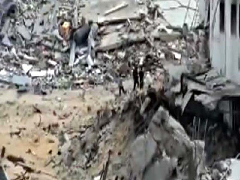 The Israeli air force targets many Hamas locations in the Gaza Strip.